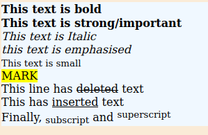 Text Emphasis tests